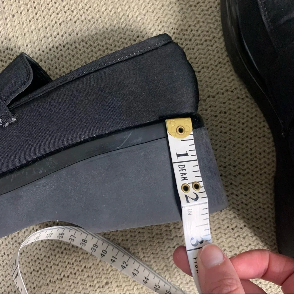 Y2K Black Steve Madden Chunky Platform Dark Academia Shoes